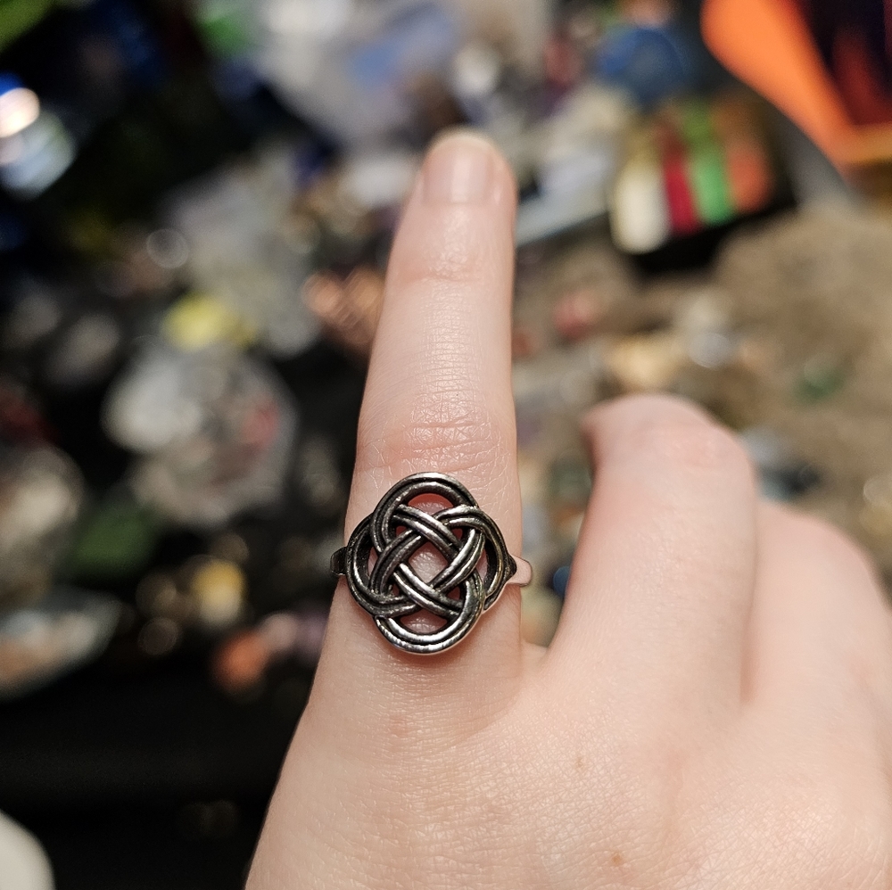 Celtic Knot Stainless Steel Ring Size 6